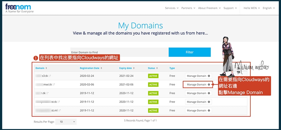 step-4-freenom-a-record-to-cloudways
